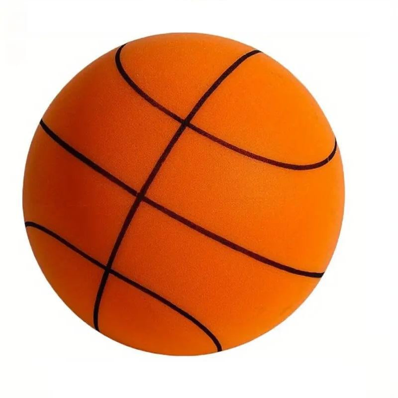 Quiet Indoor Ball Set - Noiseless Basketball with Basket for Silent Play - Noise-Free Rebound Ball - Silent Basketball Hoop Included - Noiseless Ball Game Kit for Indoor Fun.