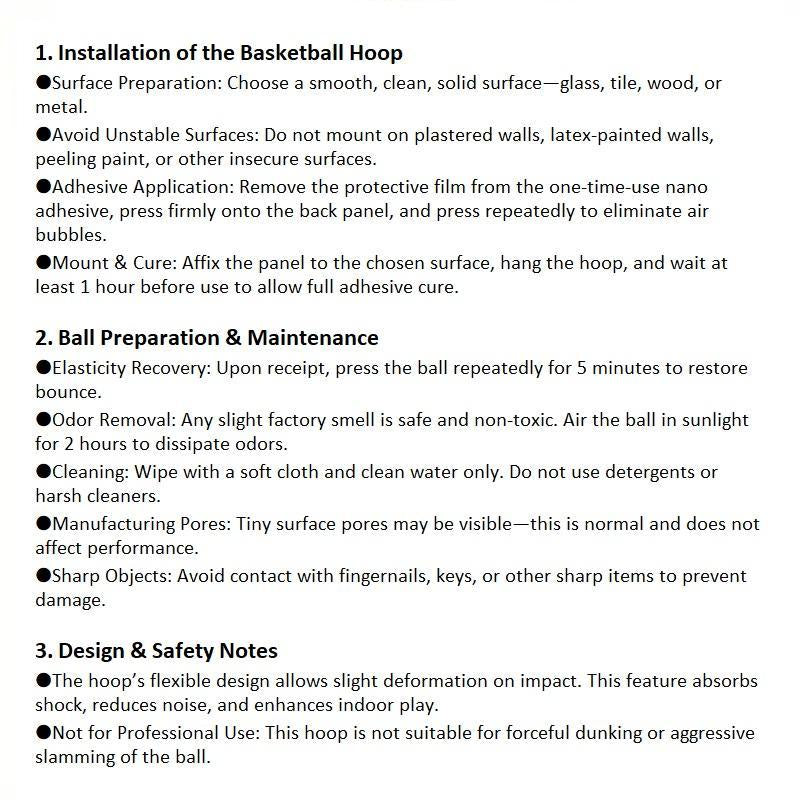 Quiet Indoor Ball Set - Noiseless Basketball with Basket for Silent Play - Noise-Free Rebound Ball - Silent Basketball Hoop Included - Noiseless Ball Game Kit for Indoor Fun.