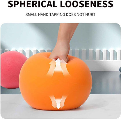 Silent Basketball Foam 24Cm Standard Hush Handle Basketball, Quiet Dribbling Indoor, Indoor Training Ball for Improved Game Experience