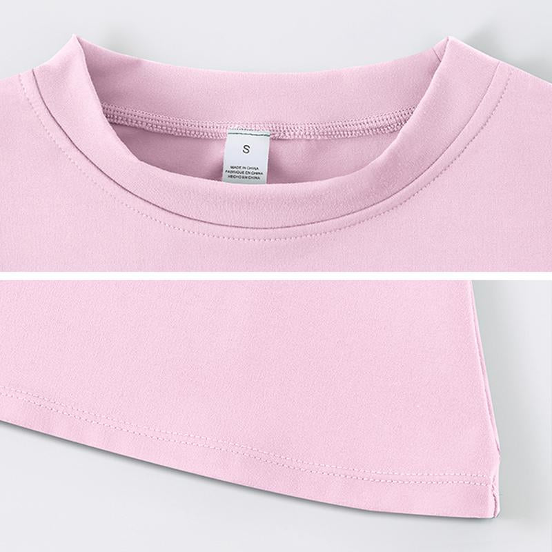 Timeoff 5-Piece Solid Sports Tee Set round Neck Slim Stretchy Ideal for Yoga Gym Workouts Women'S Athletic Wear Sporty Style Clothes Gym Shirts Workout Tops Oversized Gym Shirts Fitness Outfit