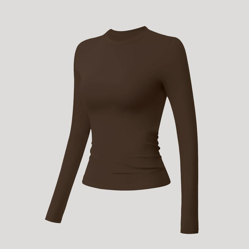 Timeoff 5-Piece Solid Sports Tee Set round Neck Slim Stretchy Ideal for Yoga Gym Workouts Women'S Athletic Wear Sporty Style Clothes Gym Shirts Workout Tops Oversized Gym Shirts Fitness Outfit