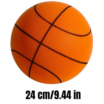 Silent Basketball Foam 24Cm Standard Hush Handle Basketball, Quiet Dribbling Indoor, Indoor Training Ball for Improved Game Experience