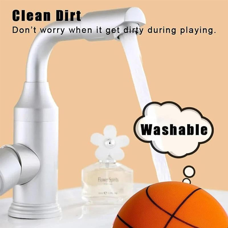 Silent Basketball Foam 24Cm Standard Hush Handle Basketball, Quiet Dribbling Indoor, Indoor Training Ball for Improved Game Experience