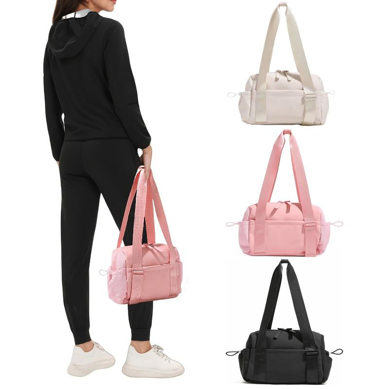 Chic Mini High Quality Gym Bag for Women, Yoga Tote with Wet Compartment, Adjustable Shoulder Strap, Portable Travel Duffle,Gym Accessories